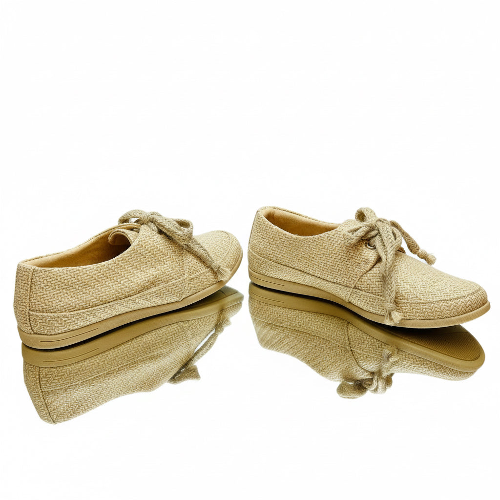 Flats con agujetas Natural