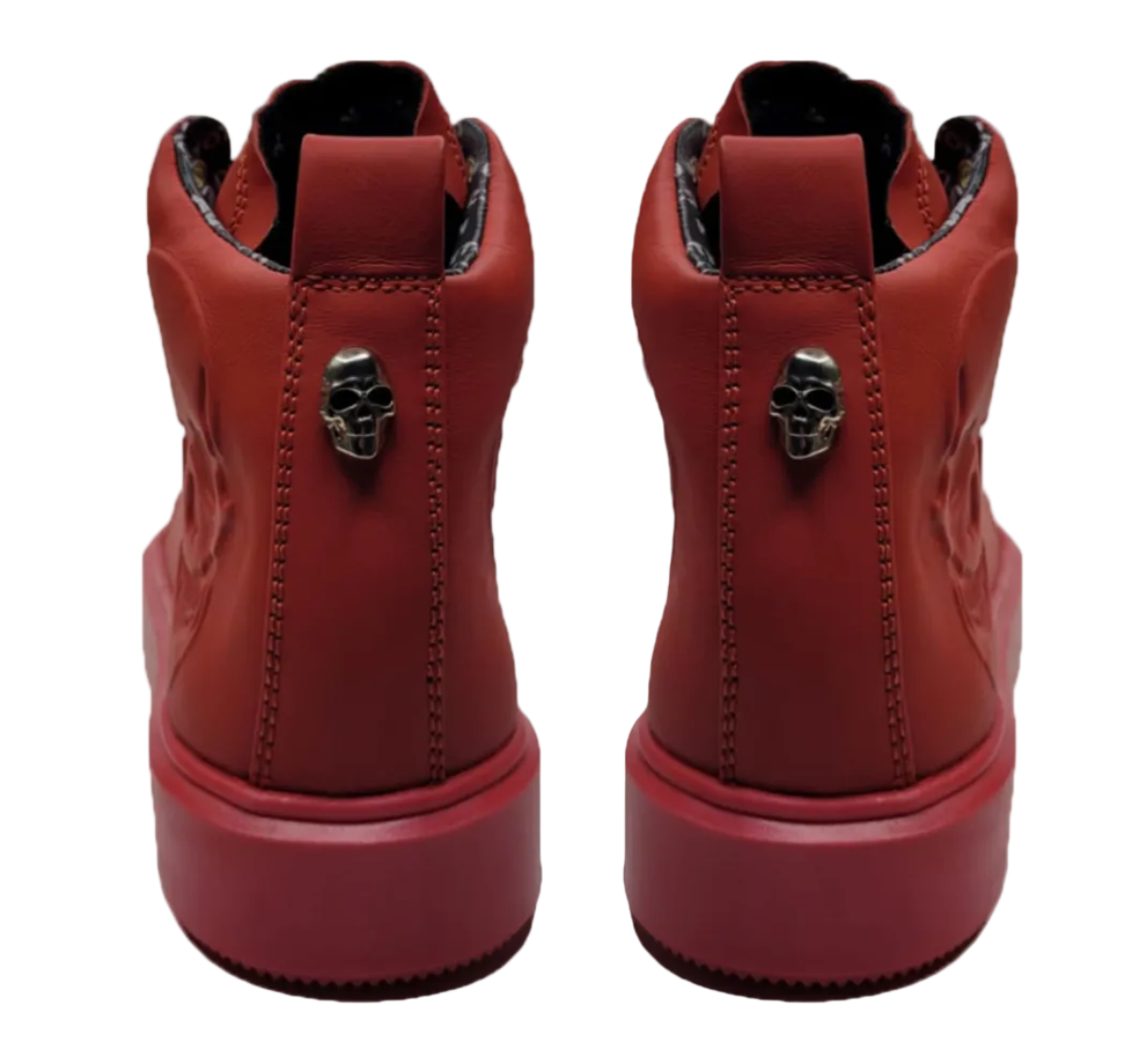 Classic Mid Top Piel Rojo