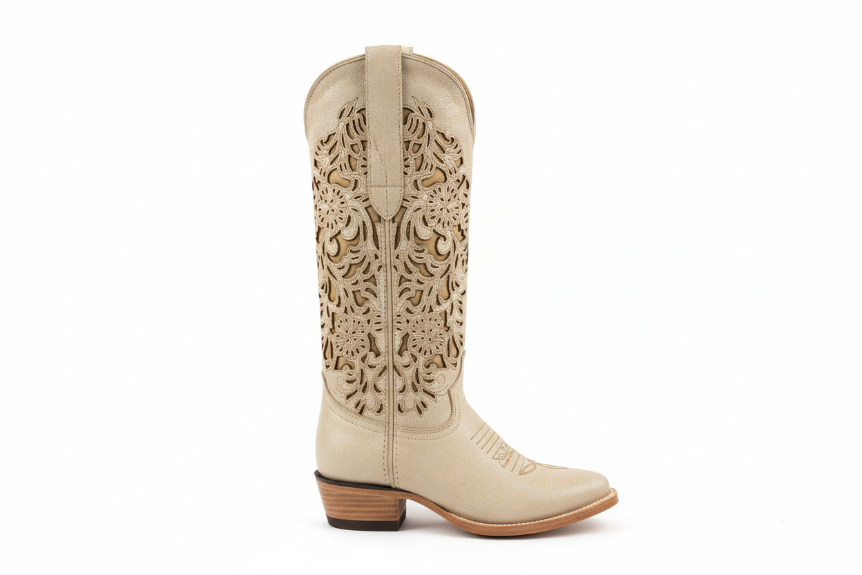 Bota Raíz Antigua Beige