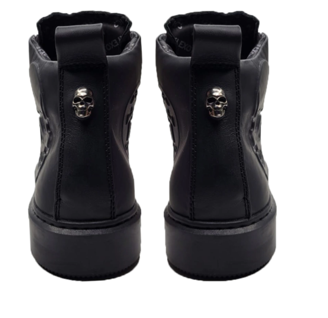 Classic Mid Top Piel Negro