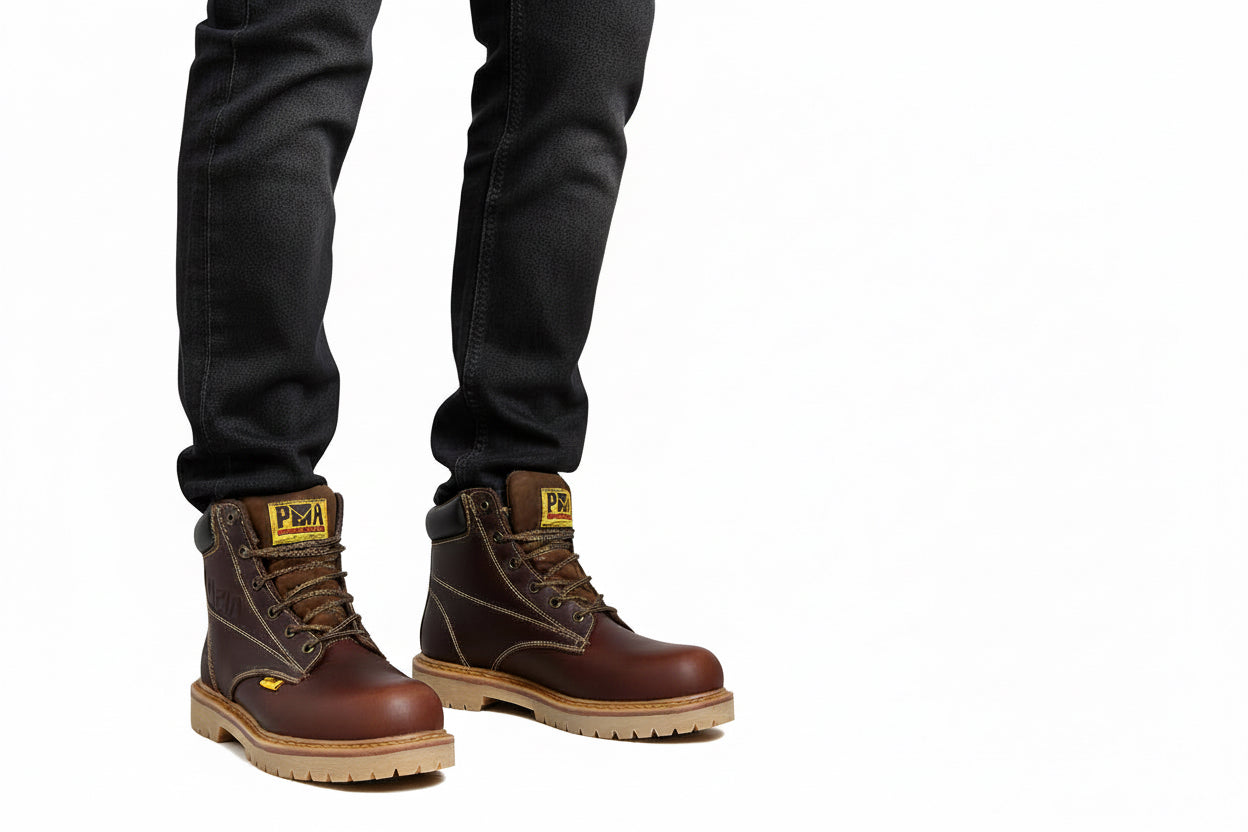 Bota Crazy/Roble con Casco de Acero 