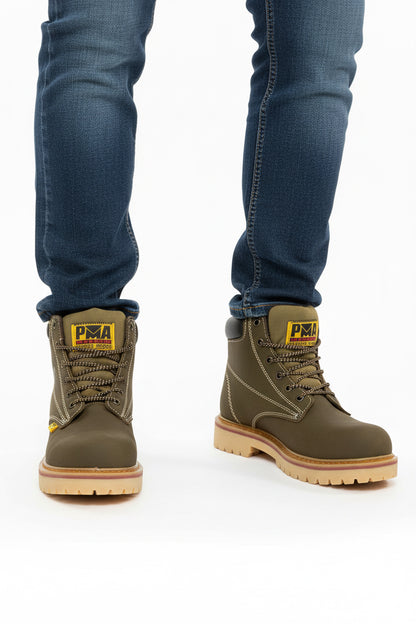 Bota Nobuck/Musgo Sin Casco 