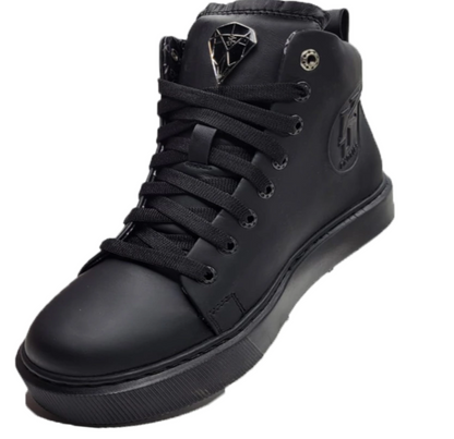 Classic Mid Top Piel Negro