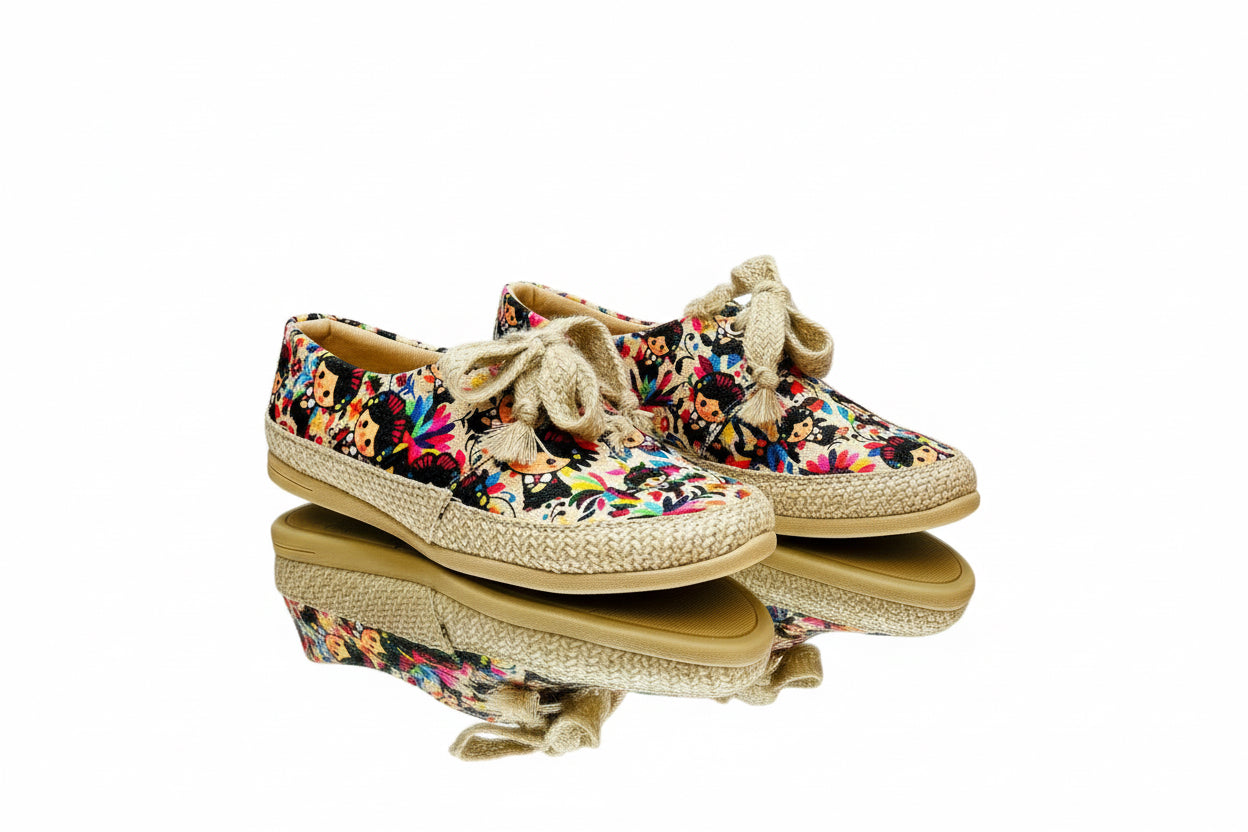 Flats con agujetas Lele Gallos