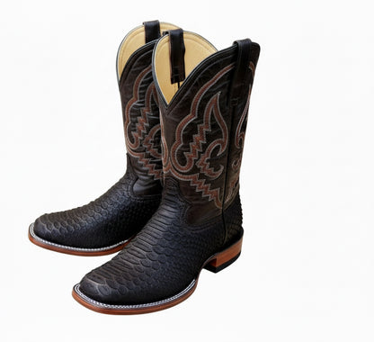 Bota Cocodrilo Bulldog Negra