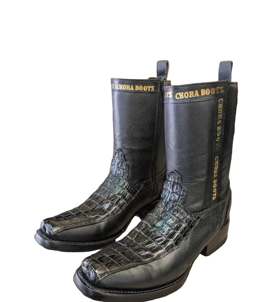 Bota Cocodrilo Dubai Negra