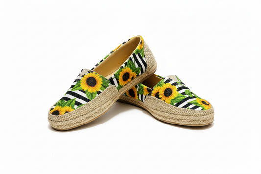 Flats Rayado con Girasoles