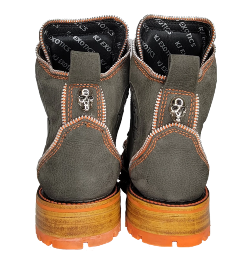 Mid Top Detalle Naranja