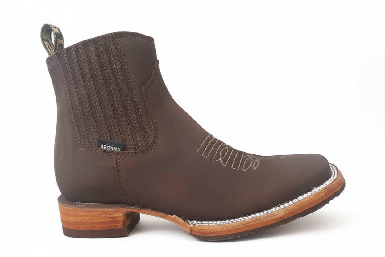 Nubuck Bordado Tabaco