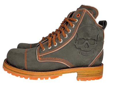 Mid Top Detalle Naranja