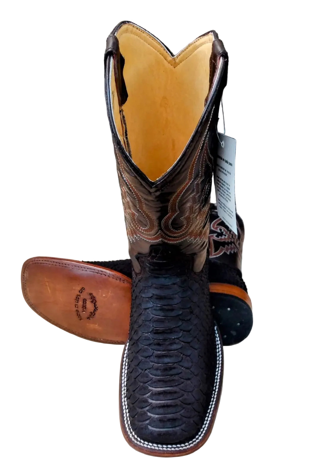 Bota Cocodrilo Bulldog Negra