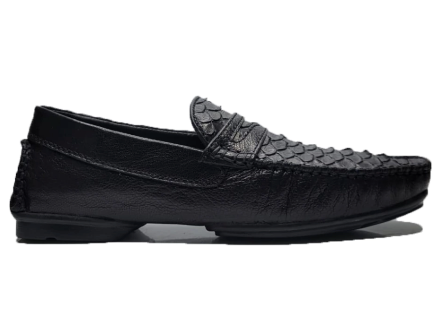 Loafer Pitón Negro