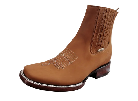 Nubuck Bordado Terracota