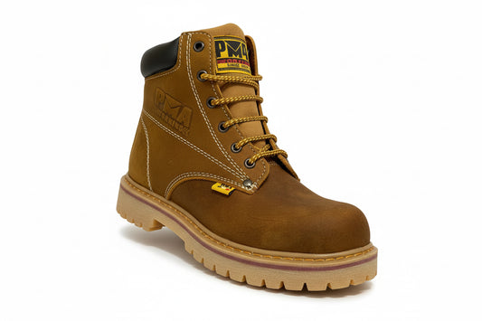 Bota Crazy/Miel con Casco de Acero