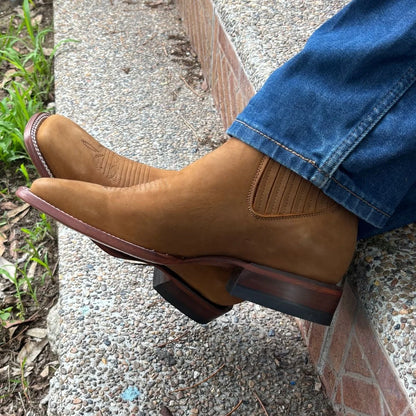 Botín vaquero Nubuck