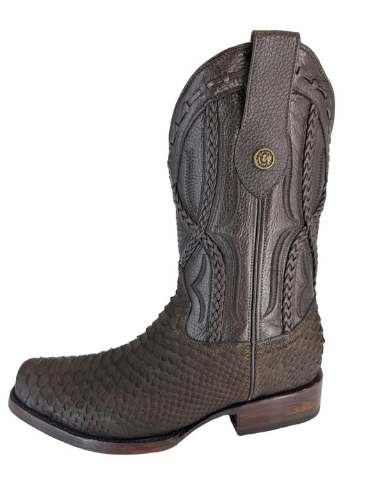Bota de Pitón con Trenza Dubai