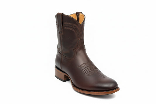 Botín Cañon Forjado Café Oscuro