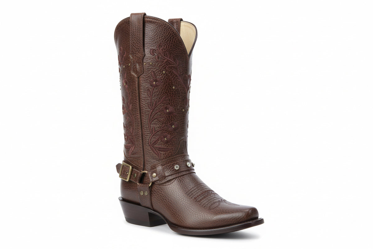 Bota Pradera Floral Oscura